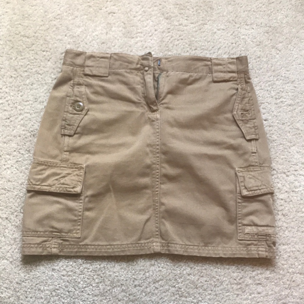 J. Crew chino cargo skirt